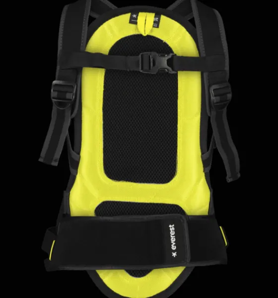 Ryggskydd>Everest Outdoor J Back Protection BLACK/YELLOW