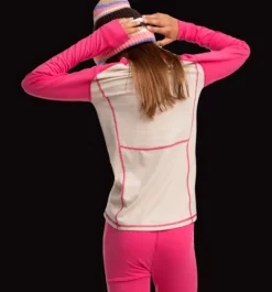 Underställ|Underställ>Everest Outdoor J Uw Shirt POWERPINK/BEIGE