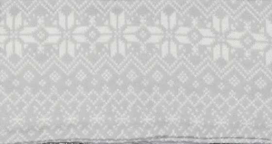 Mössor & Pannband>Everest Outdoor Jacquard Wool Headband GREY/WHITE