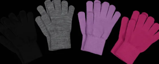 Handskar & Vantar|Handskar & Vantar>Everest Outdoor K 4p Magic Glove BLK/GRY/PINK/PURPL