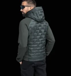 Varma Jackor|Tunna Jackor>Everest Outdoor M Hybrid Hood Jacket DARK GREEN