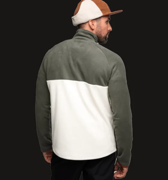 Tröjor & T-Shirts|Tröjor>Everest Outdoor M Quarter Zip OFFWHITE
