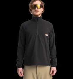 Tröjor & T-Shirts|Tröjor>Everest Outdoor M Quarter Zip BLACK RETRO