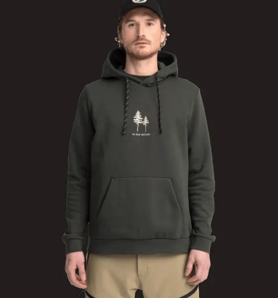Tröjor & T-Shirts|Tröjor>Everest Outdoor M Recline Hood DARK GREEN