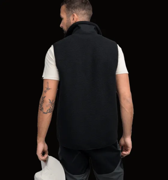 Tröjor & T-Shirts|Västar>Everest Outdoor M Retro Pile Vest BLACK
