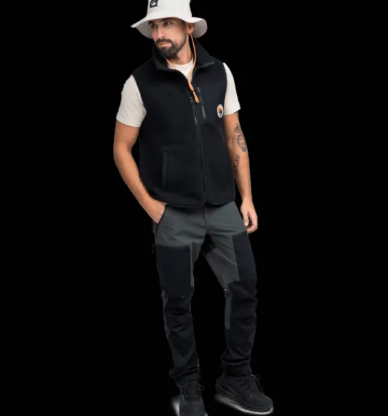 Tröjor & T-Shirts|Västar>Everest Outdoor M Retro Pile Vest BLACK