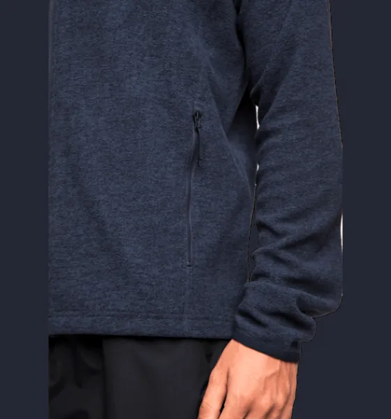 Tröjor & T-Shirts|Tröjor>Everest Outdoor M Zip Fleece Jacket NAVY MELANGE