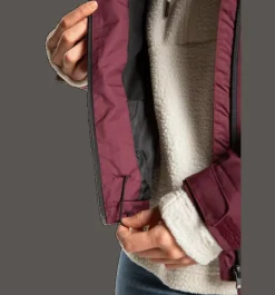 Regnjackor|Tunna jackor>Everest Outdoor W Allround Jacket DARK RED