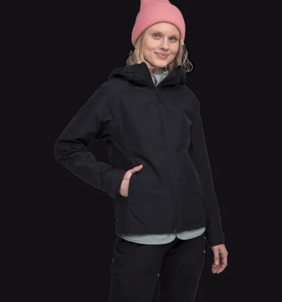 Regnjackor|Tunna jackor>Everest Outdoor W Allround Jacket 2 BLACK
