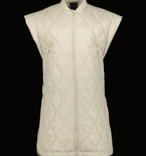 Västar>Everest Outdoor W Aurora Long Vest IVORY BEIGE