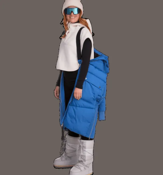 Varma jackor>Everest Outdoor W Fina Coat AZURE BLUE