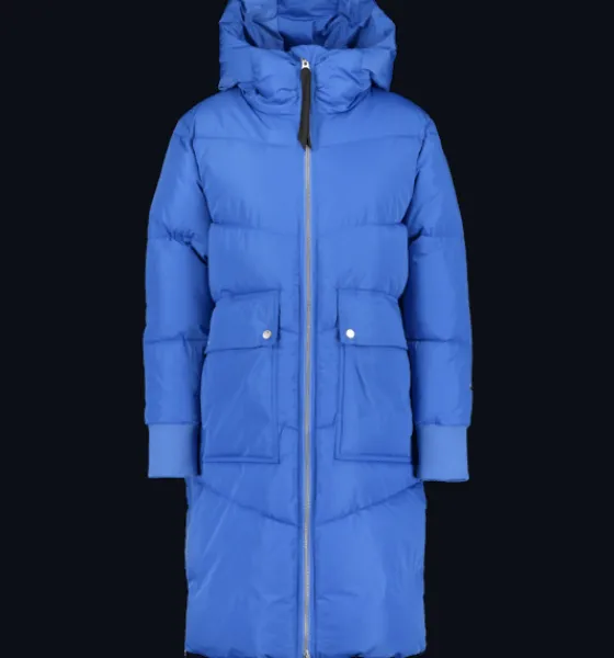 Varma jackor>Everest Outdoor W Fina Coat AZURE BLUE
