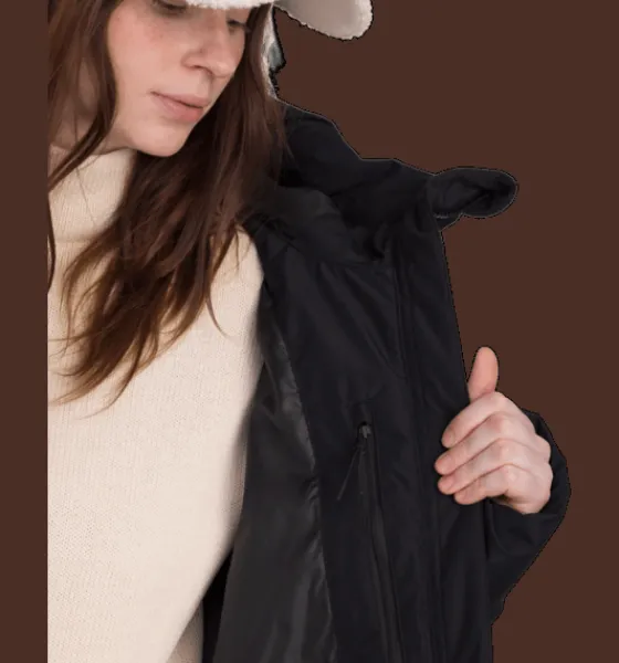 Varma jackor>Everest Outdoor W Juneau Coat BLACK