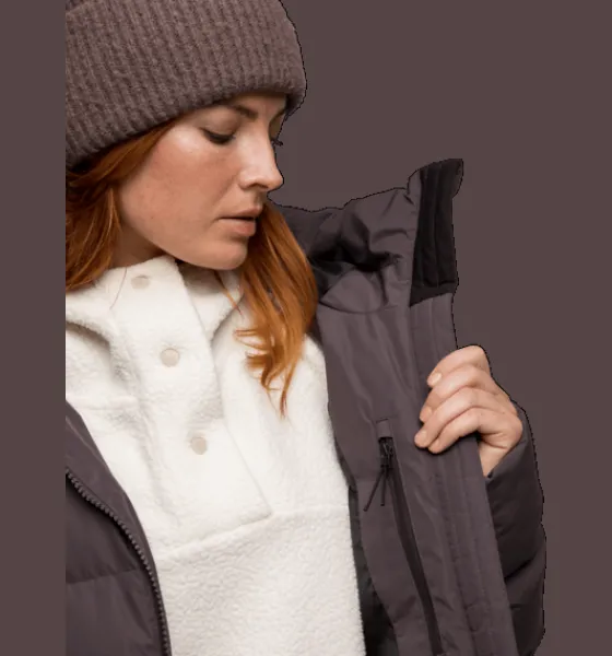 Varma jackor>Everest Outdoor W Juneau Coat PLUM SLATE