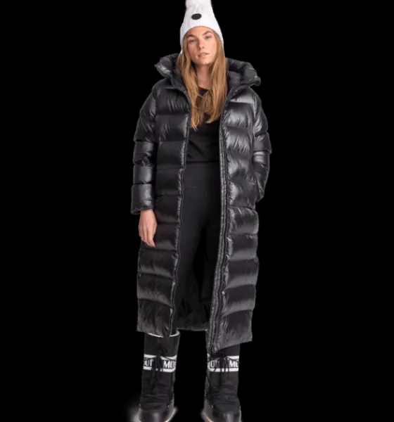Varma jackor>Everest Outdoor W Juneau Coat BLACK SHINY