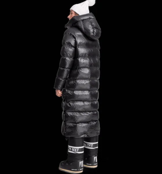 Varma jackor>Everest Outdoor W Juneau Coat BLACK SHINY
