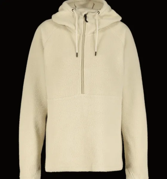 Tröjor & T-Shirts|Tröjor>Everest Outdoor W Pile Anorak IVORY BEIGE