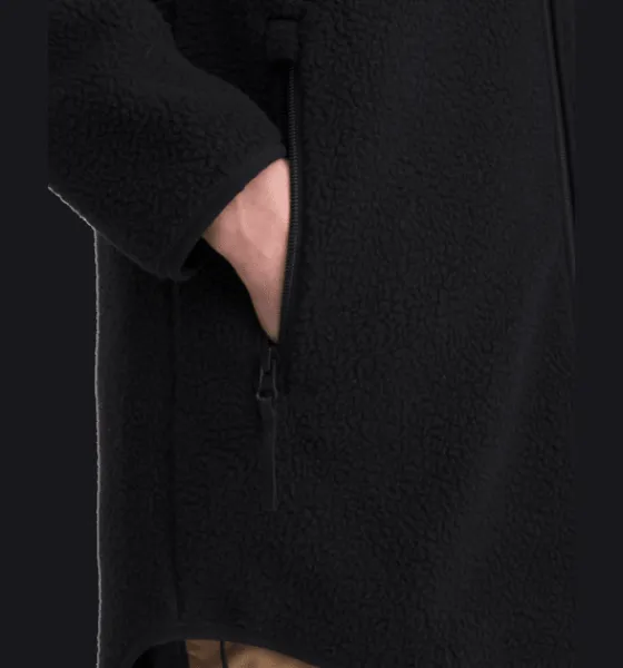 Tröjor & T-Shirts|Tröjor>Everest Outdoor W Pile Long Hood BLACK