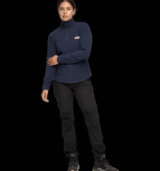 Tröjor & T-Shirts|Tröjor>Everest Outdoor W Quarter Zip NAVY