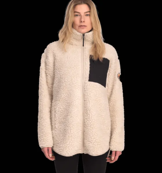 Tröjor & T-Shirts|Tröjor>Everest Outdoor W Urban Pile Shirt IVORY BEIGE