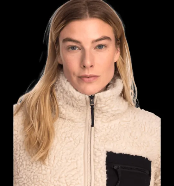 Tröjor & T-Shirts|Tröjor>Everest Outdoor W Urban Pile Shirt IVORY BEIGE