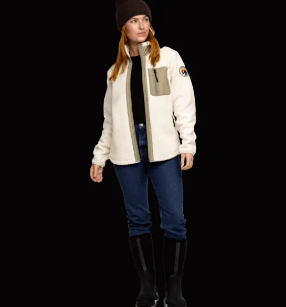 Tröjor & T-Shirts|Tröjor>Everest Outdoor W Wila Pile Shirt IVORY BEIGE