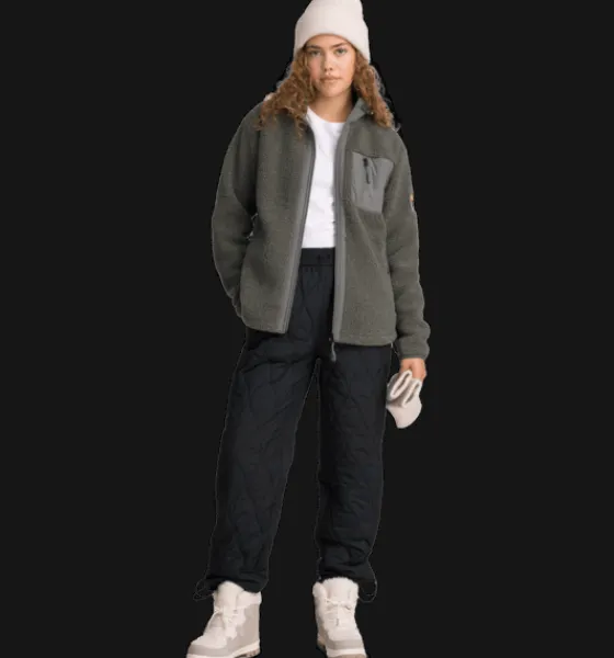 Tröjor & T-Shirts|Tröjor>Everest Outdoor W Wila Pile Shirt KHAKI GREY