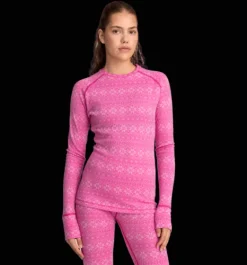 Tröjor & T-Shirts>Everest Outdoor W Wool Underwear Shirt 2 BRILLIANT PINK