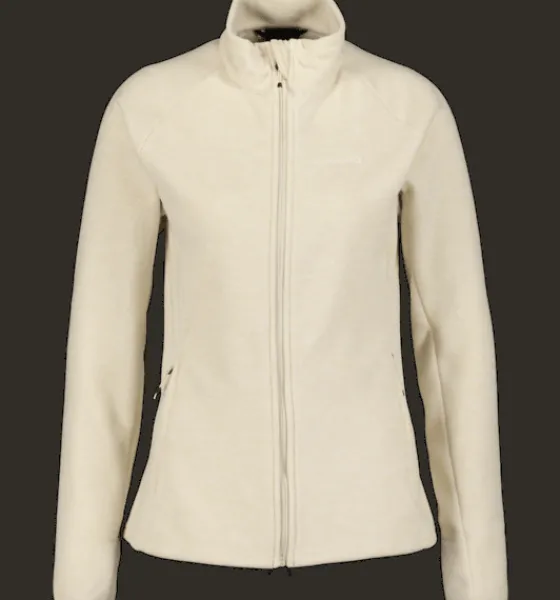 Tröjor & T-Shirts|Tröjor>Everest Outdoor W Zip Fleece Jacket BEIGE MELANGE