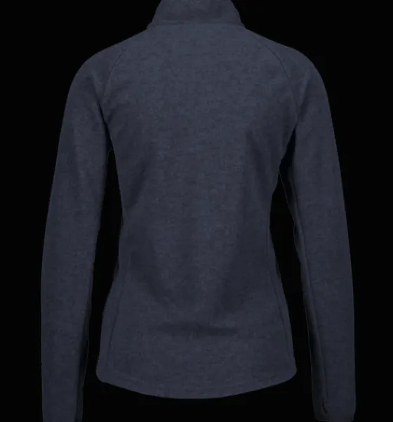 Tröjor & T-Shirts|Tröjor>Everest Outdoor W Zip Fleece Jacket NAVY MELANGE